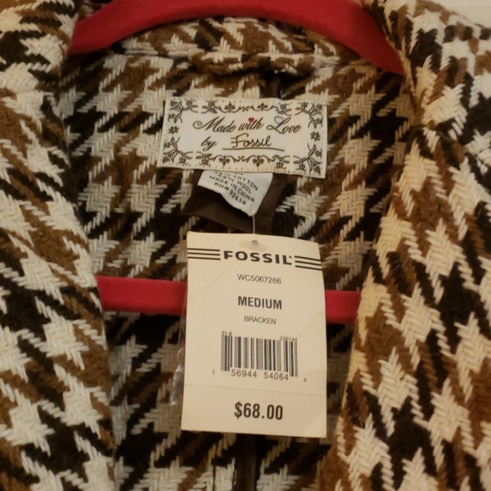 FOSSIL Made With Love Jacket Size Medium - Picture 5 of 14